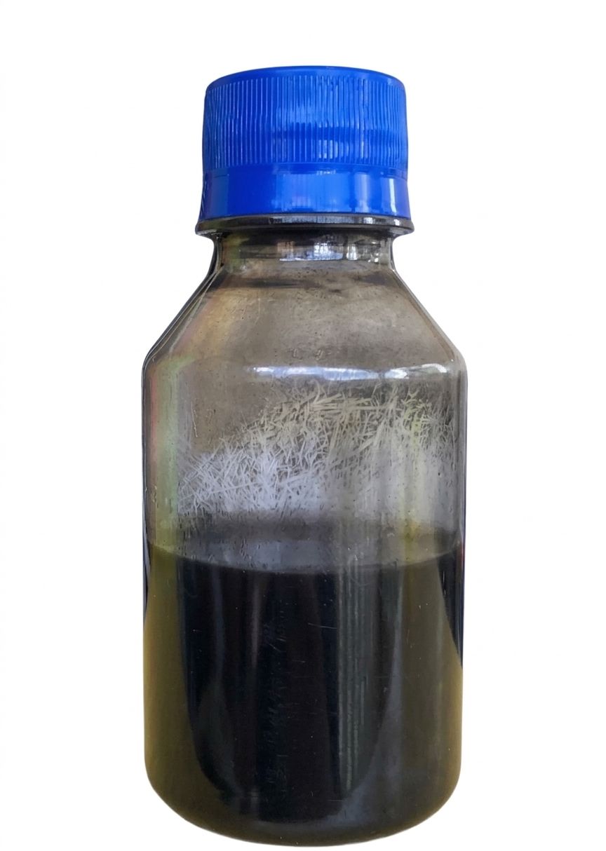 Coolant de baja calidad — corrosión visible
